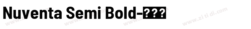 Nuventa Semi Bold字体转换 Nuventa Semi Bold字体转换